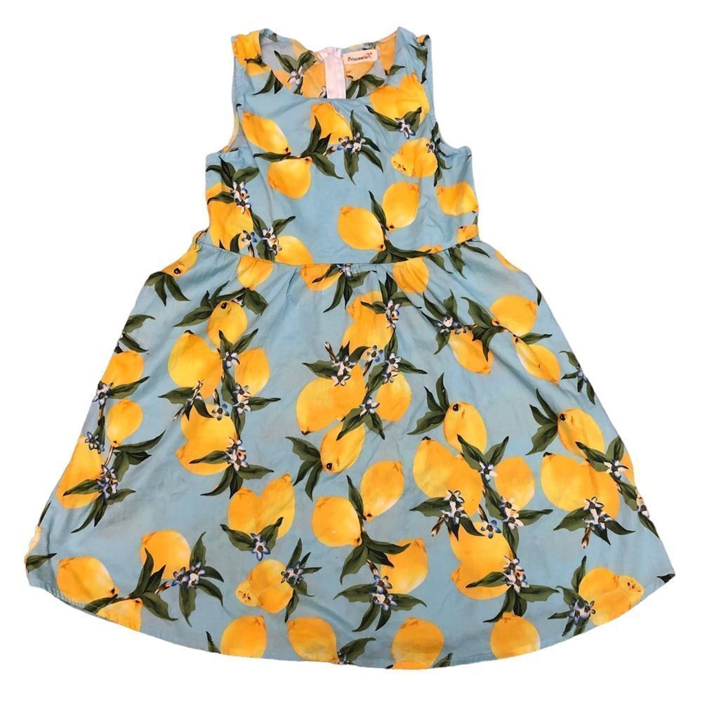 PrincesasA Lemon Printed Dress